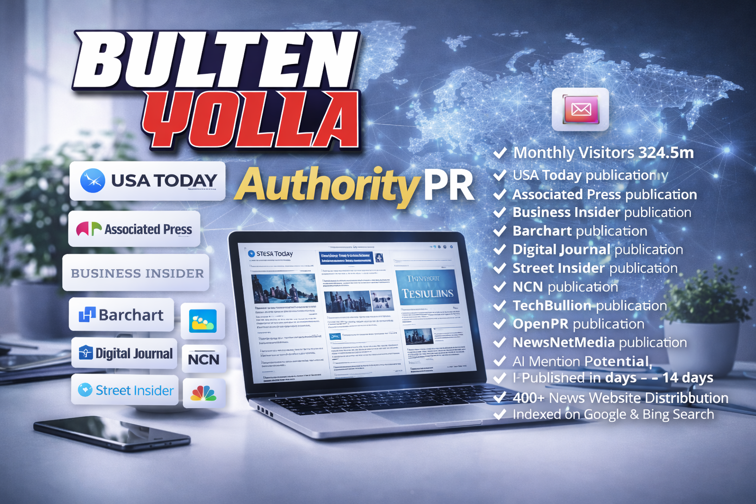 Authority PR – Kurumsal Uluslararası Basın Bülteni Dağı