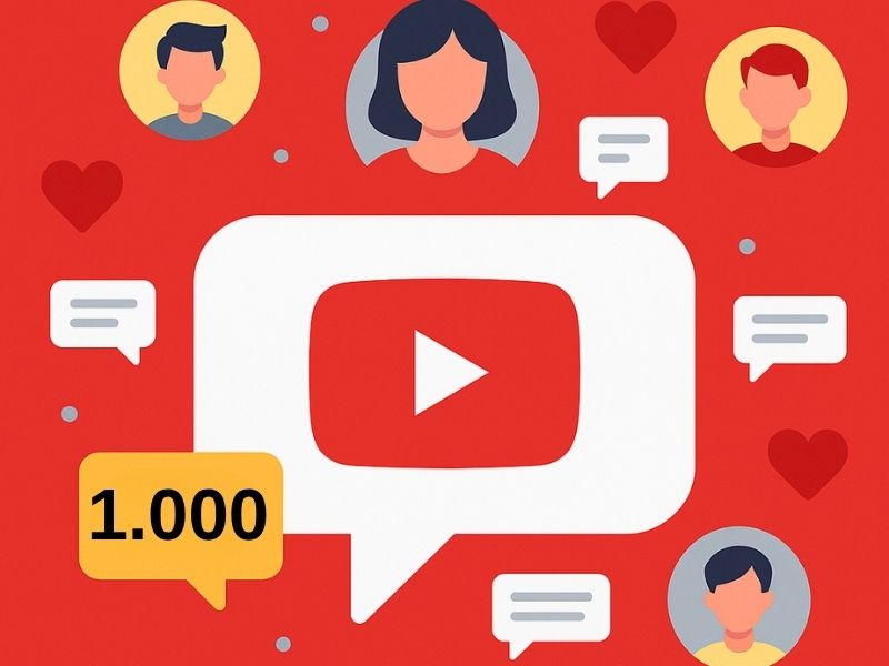 YouTube 1.000 Yorum Hizmeti